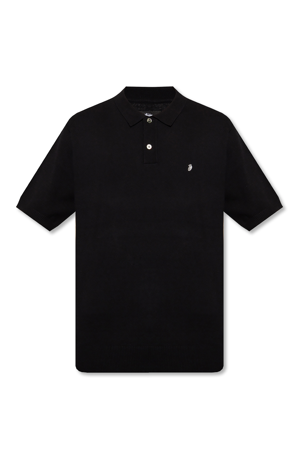 Black Logo-embroidered polo shirt Stussy - Vitkac Canada